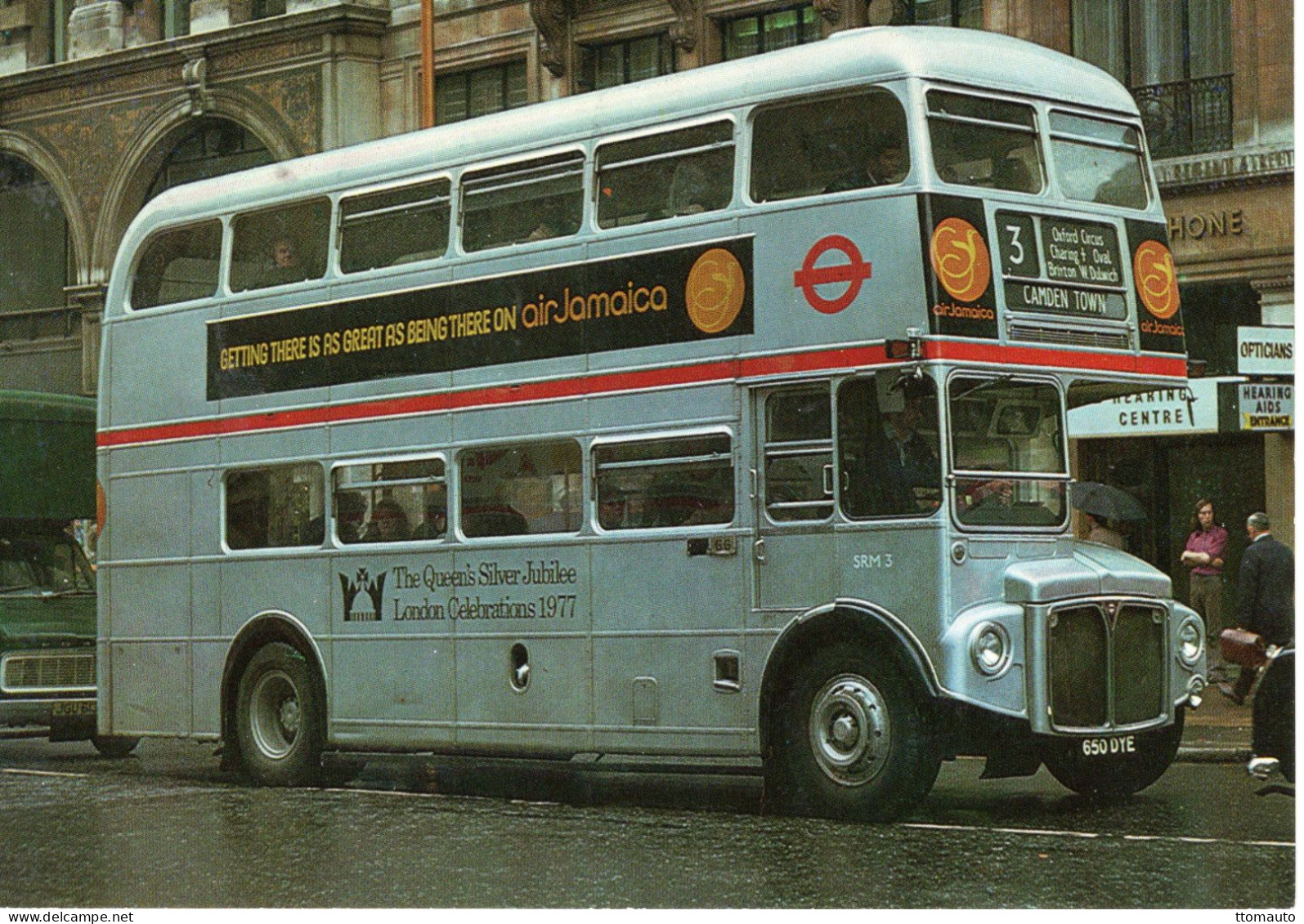 AEC Routemaster SRM3 Double-Decker Bus In London 1977 - CPM - Bus & Autocars