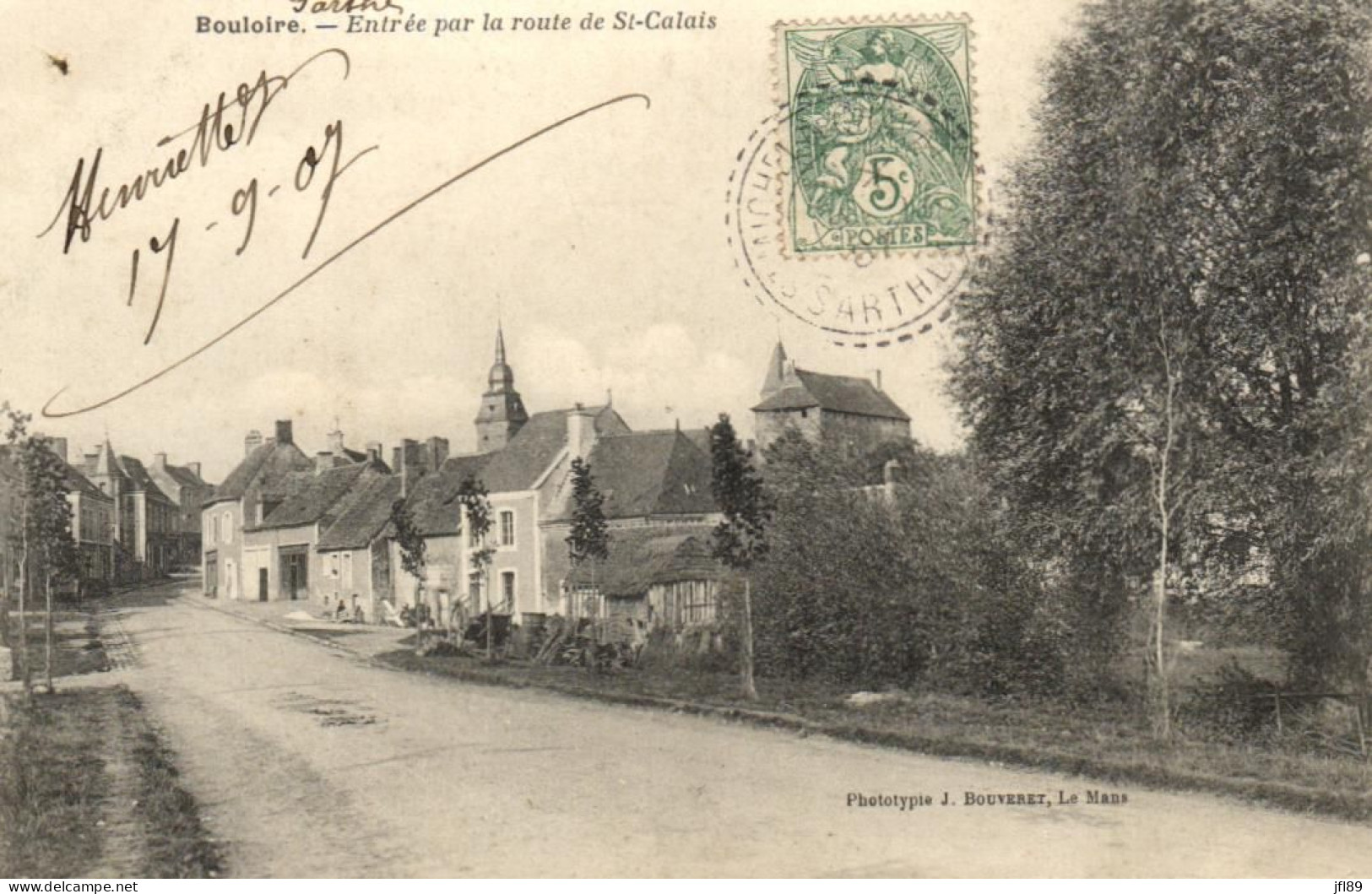 France > [72] Sarthe > Bouloire - Entrée Par La Routede St-Calais - 12262 - Bouloire