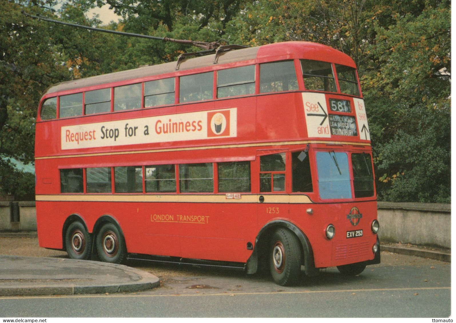 K2 Type Double-Decker Trolleybus Of London Transport  -  CPM - Bus & Autocars