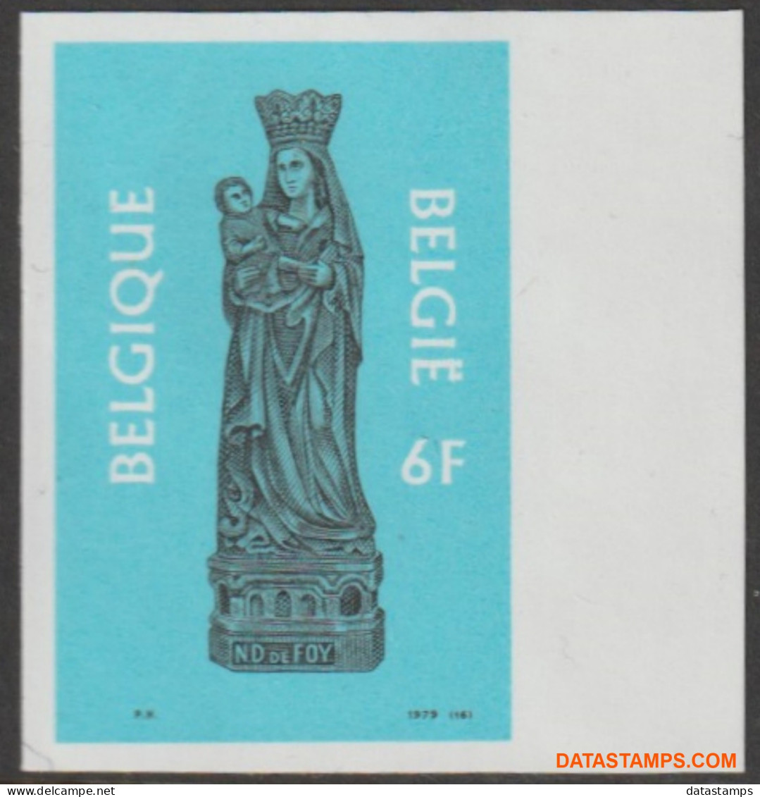 België 1979 - Mi:2006, Yv:1959, OBP:1954, Stamp - □ - Kerstmis  - 1961-1980