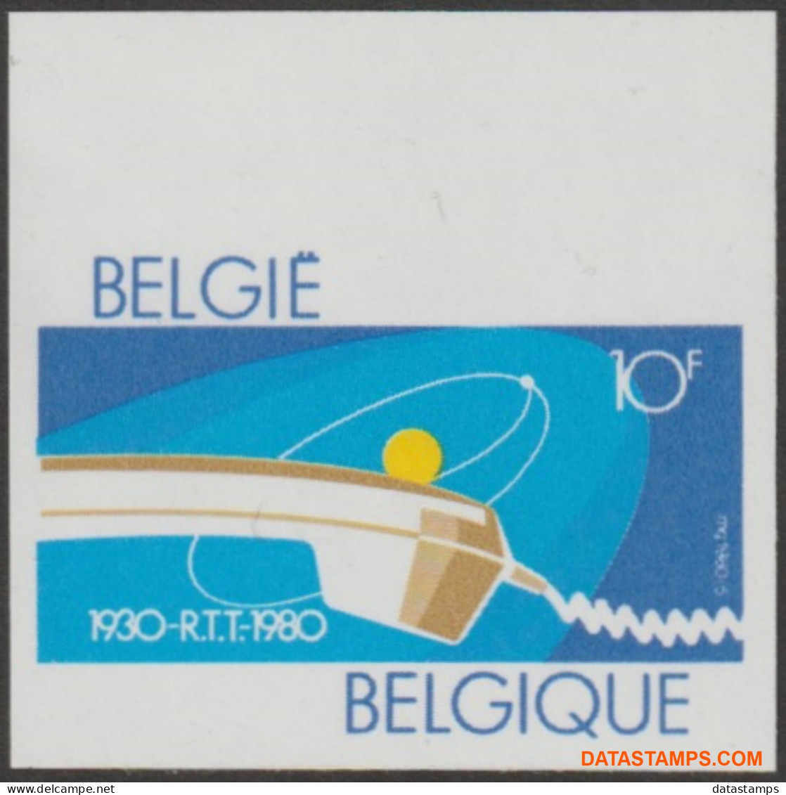 België 1980 - Mi:2020, Yv:1968, OBP:1969, Stamp - □ - Rtt  - 1961-1980