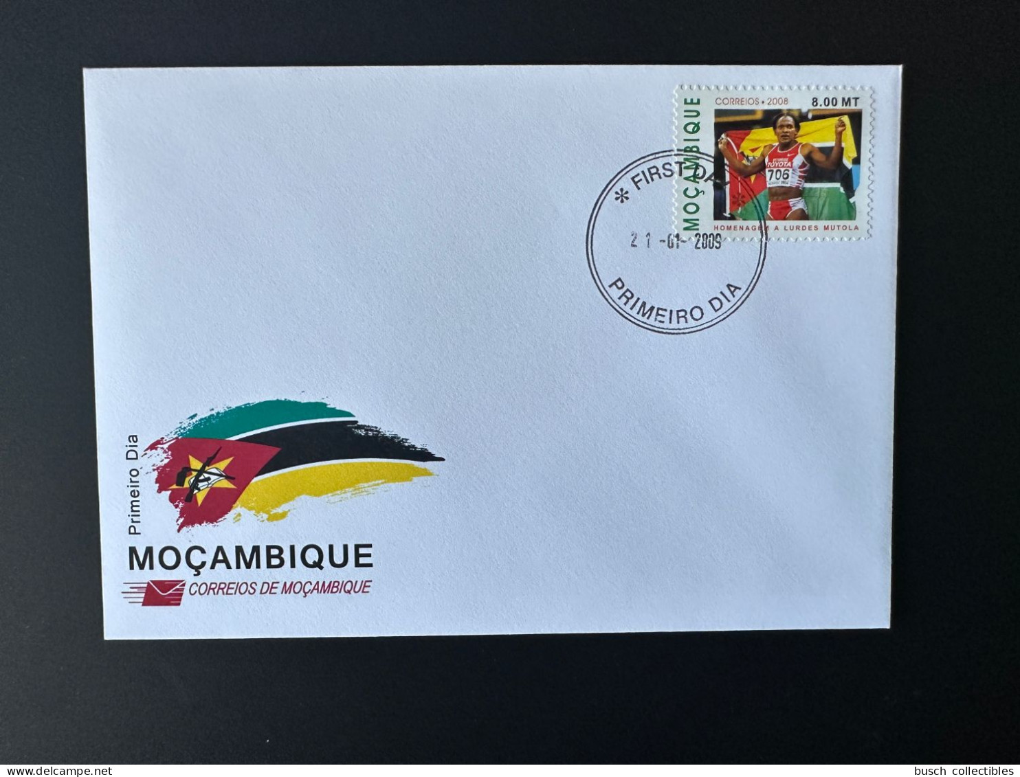 Moçambique Mozambique Mosambik 2008 / 2009 FDC Mi. 3082 Homenagem A Lurdes Mutola Olympic Games Sport Toyota - Coches