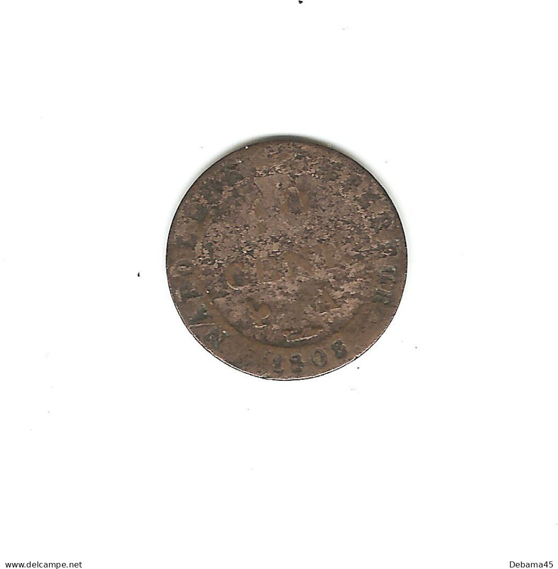 463/ France : NAPOLEON Ier : 10 Centimes 1808 A - 10 Centimes