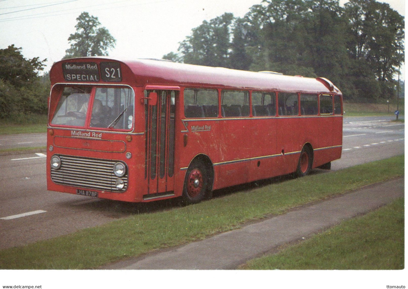 BMMO S21 Bus Of Midland Red Fleet Near Rugby  -  CPM - Bus & Autocars