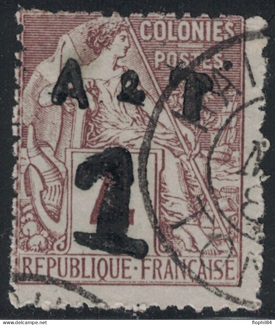 ANNAM & TONKIN - N°2 - ALPHEE AVEC SURCHARGE A & T 1  - CACHET HAIPHONG - TONKIN - COTE 55€ - Used Stamps