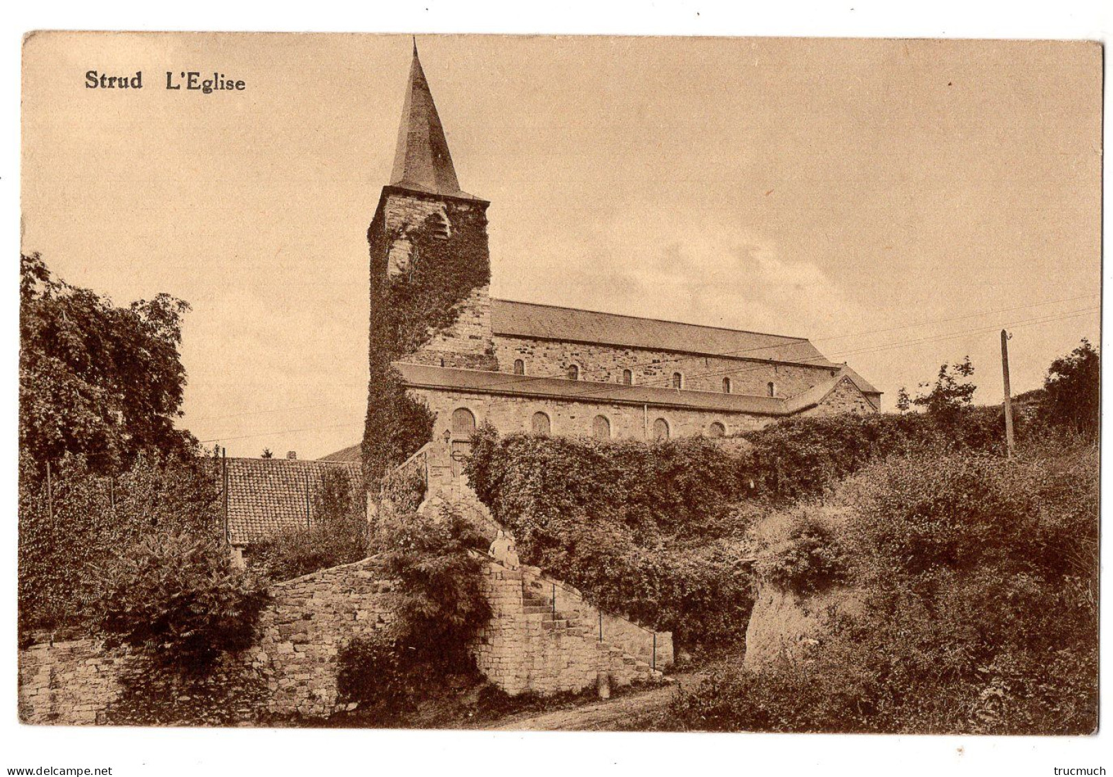 STRUD - L' église - Panorama *2 Cartes* - Gesves