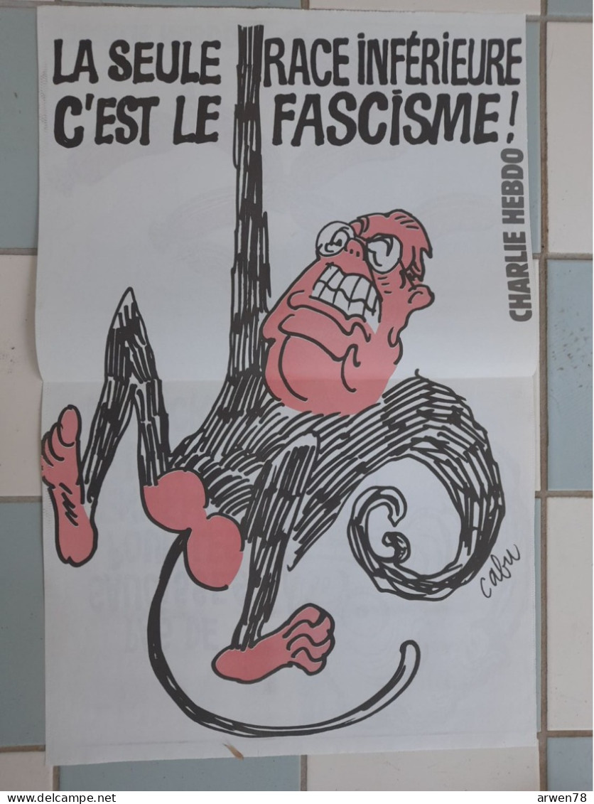 CHARLIE HEBDO 1997 N° 249  AFFICHES SPECIAL STRASBOURG MEGRET LE PEN DEMAIN ON GAZE GRATIS - Humour