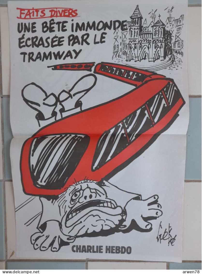 CHARLIE HEBDO 1997 N° 249  AFFICHES SPECIAL STRASBOURG MEGRET LE PEN DEMAIN ON GAZE GRATIS - Humour