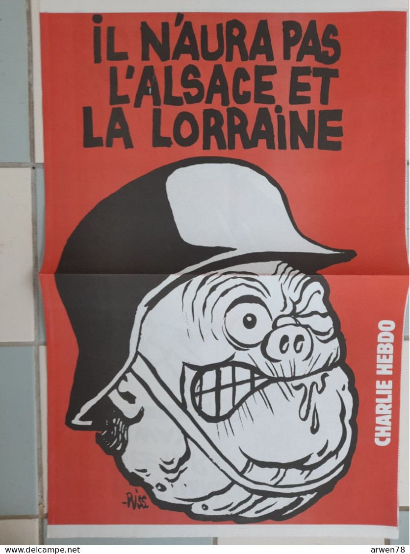 CHARLIE HEBDO 1997 N° 249  AFFICHES SPECIAL STRASBOURG MEGRET LE PEN DEMAIN ON GAZE GRATIS - Humour