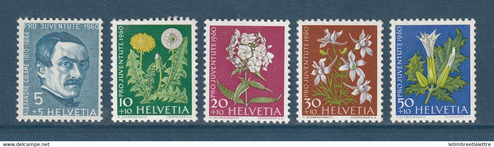 Suisse - YT N° 668 à 672 ** - Neuf Sans Charnière - 1960 - Nuovi