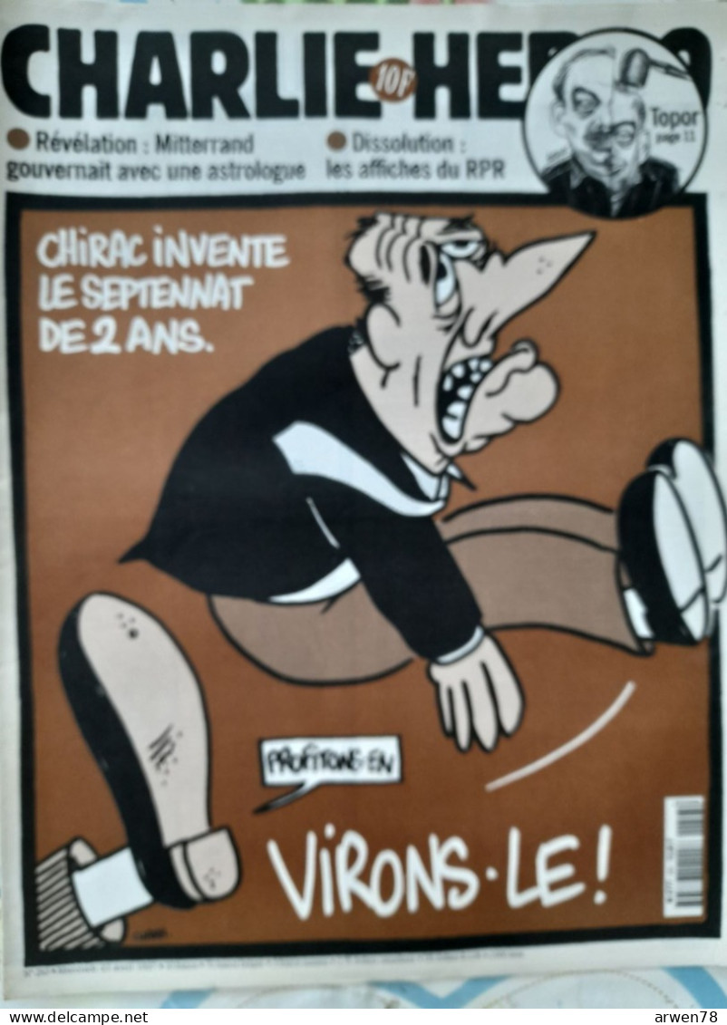 CHARLIE HEBDO 1997 N° 253 CHIRAC DISOLUTION - Humour