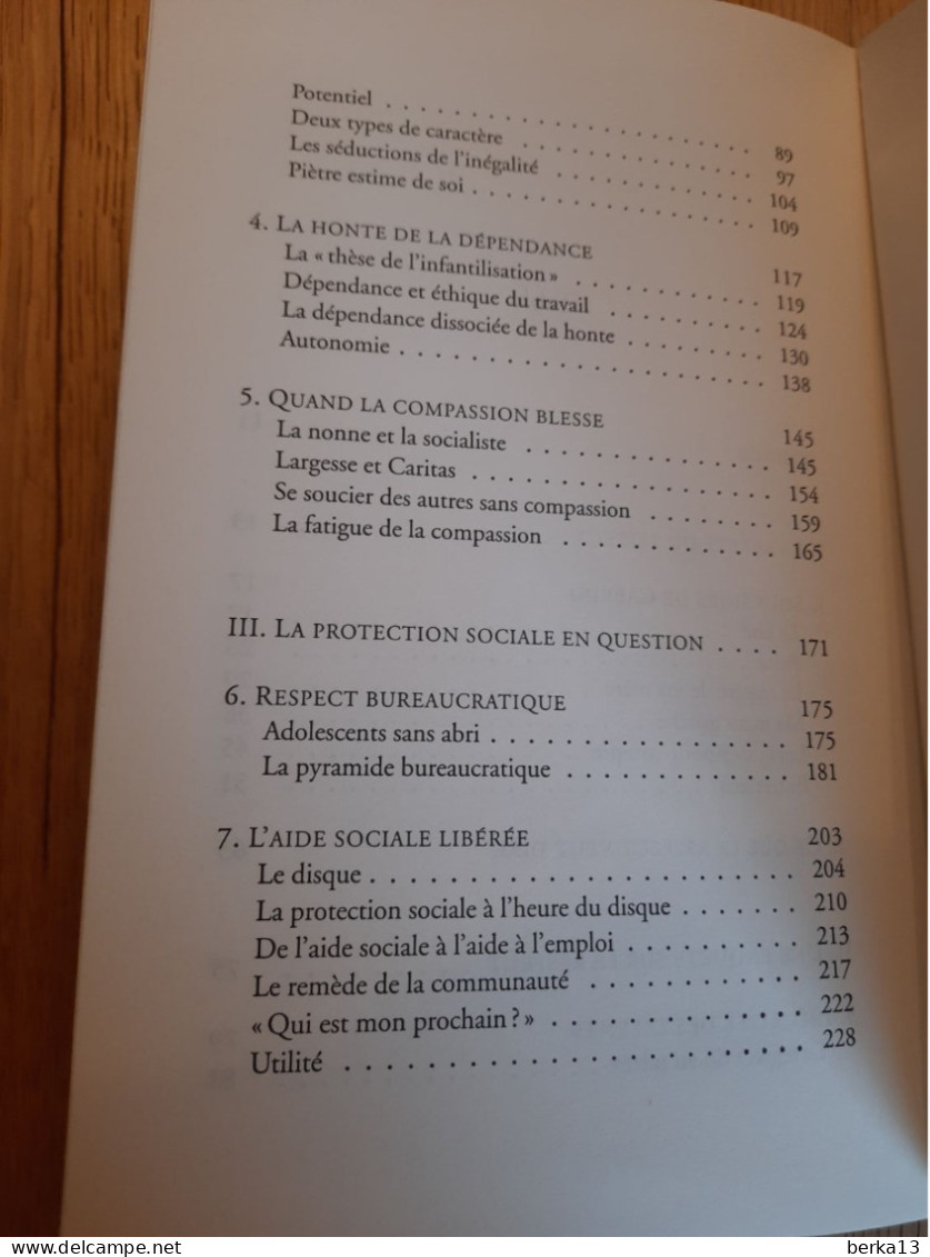 Respect De La Dignité De L'homme Dans Un Monde D'inégalité SENNETT 2003 - Sociologia