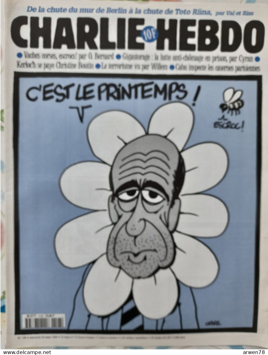 CHARLIE HEBDO 1996 N° 196 JUPPE C'EST LE PRINTEMPS - Humour