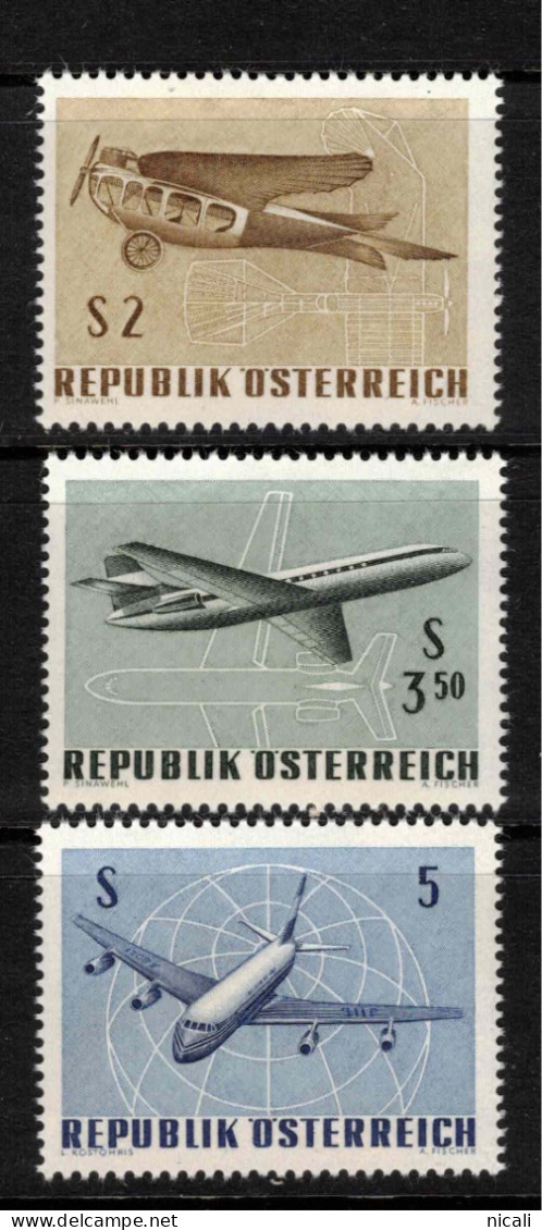 AUSTRIA 1968 Air Set SG 1521-3 UNHM #CDK8 - Altri & Non Classificati
