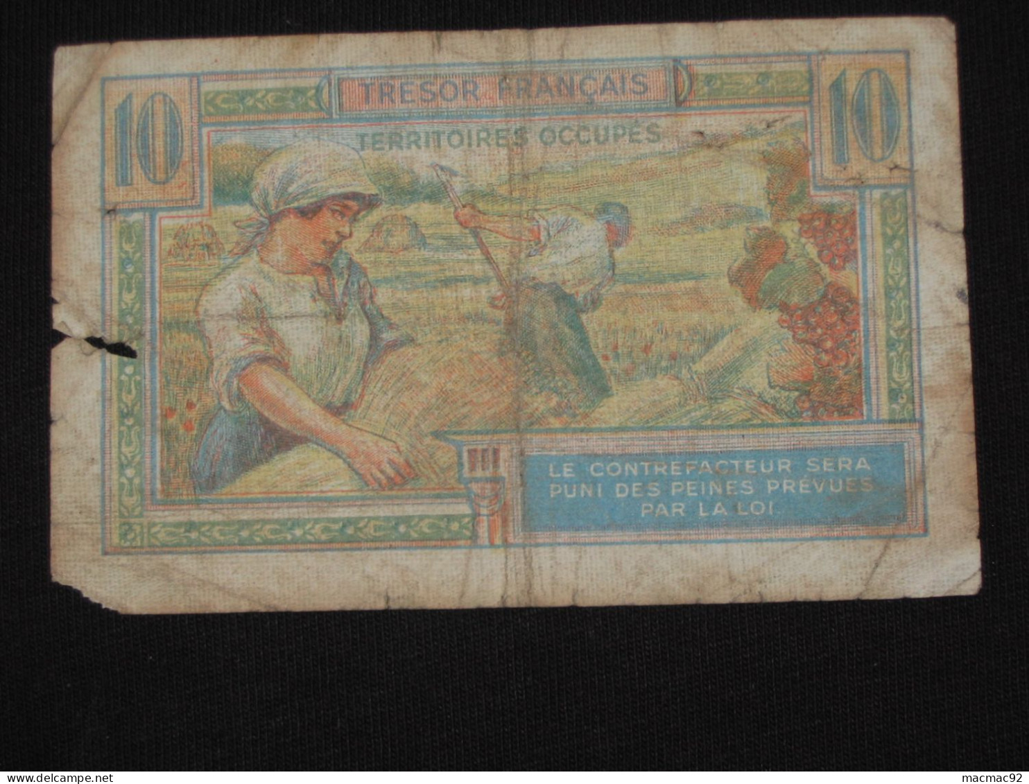 10 Dix  Francs TRESOR FRANCAIS  Type  1947   **** EN ACHAT IMMEDIAT **** - 1947 Franse Schatkist