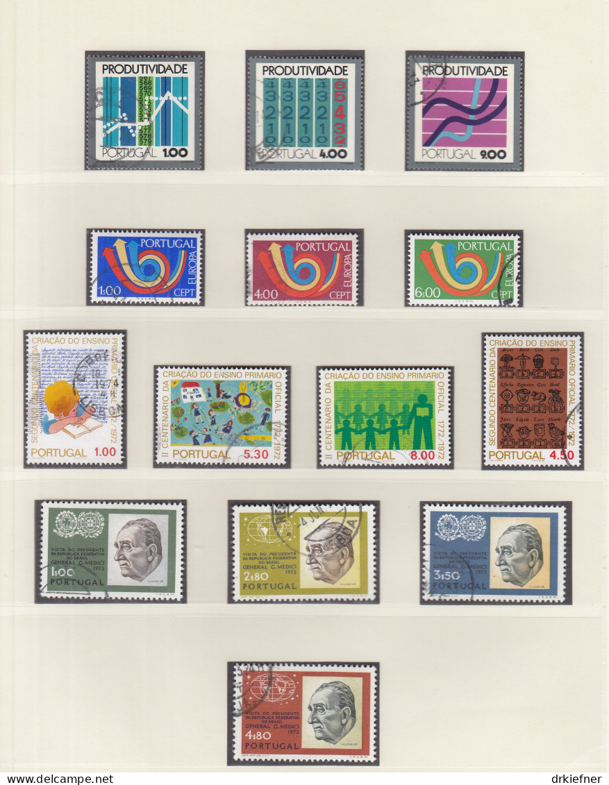 PORTUGAL  Jahrgang 1973, Gestempelt, 1196-1211, 1213-1227 - Années Complètes