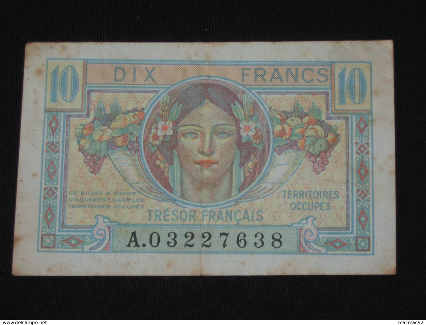 10 Dix  Francs TRESOR FRANCAIS  Type  1947   **** EN ACHAT IMMEDIAT **** - 1947 Trésor Français