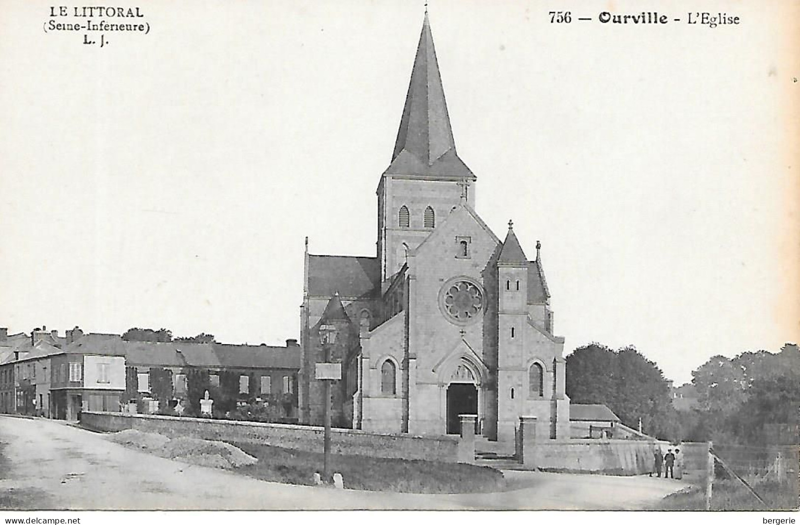 B/42             76    Ourville En Caux      -     Place De L'église - Ourville En Caux