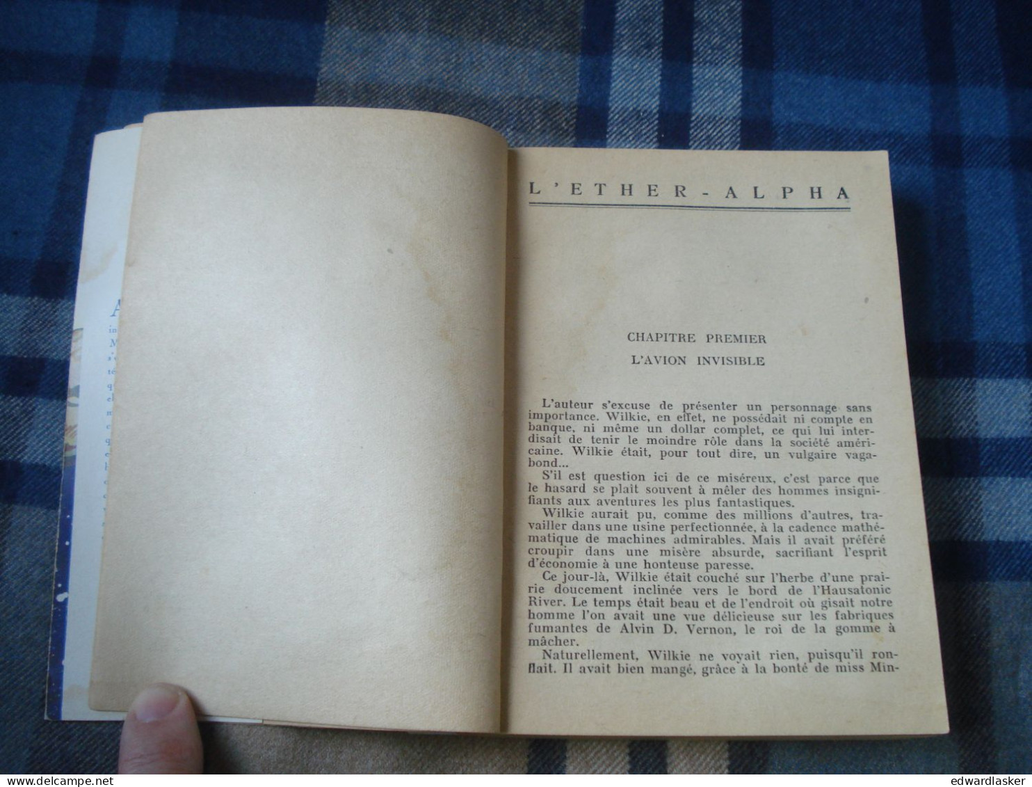 Bibl. De La JEUNESSE : L'Éther Alpha /Albert Bailly - Illustrations De Jacques Touchet - Jaquette - 1951 - Bibliothèque De La Jeunesse