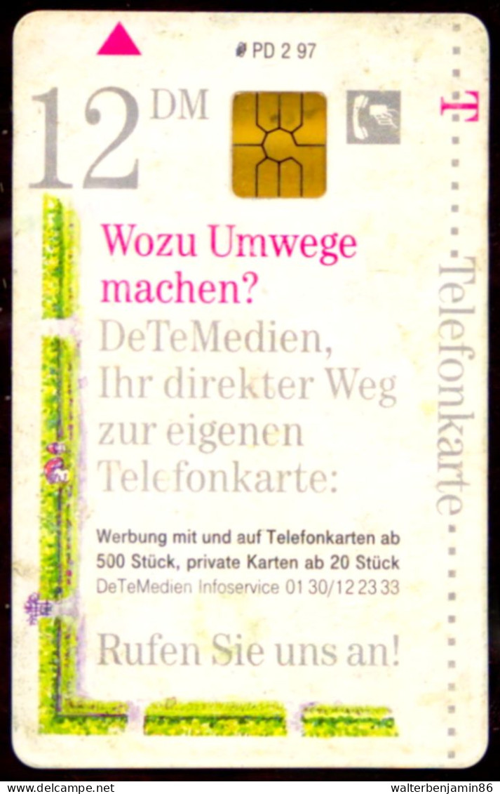 SCHEDA PHONECARD GERMANY WOZU UMWEGE MACHEN? - IRRGARTEN 2 PD 02/97 - P & PD-Series: Schalterkarten Der Dt. Telekom