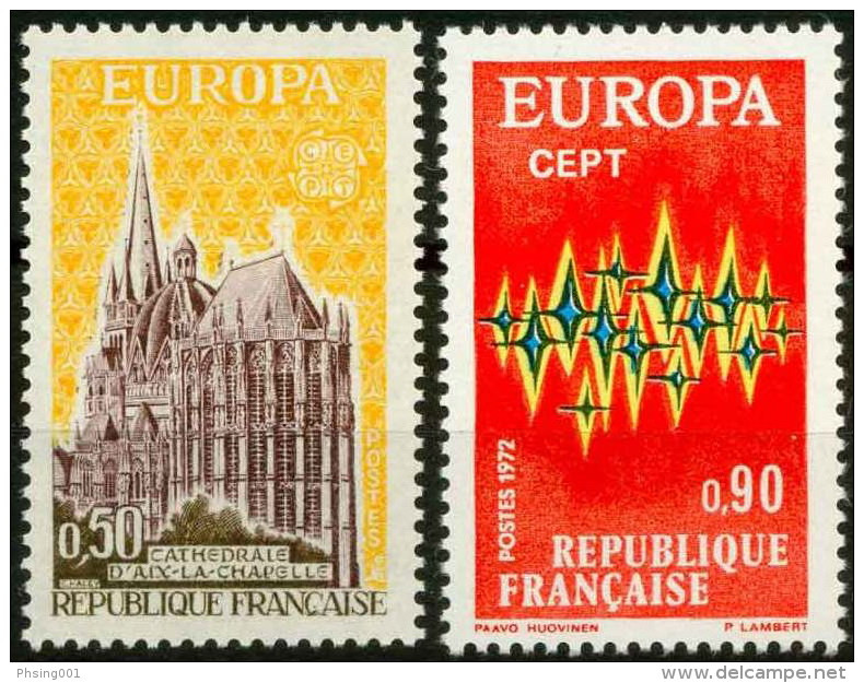 France 1972 Europa CEPT, Set MNH - 1972