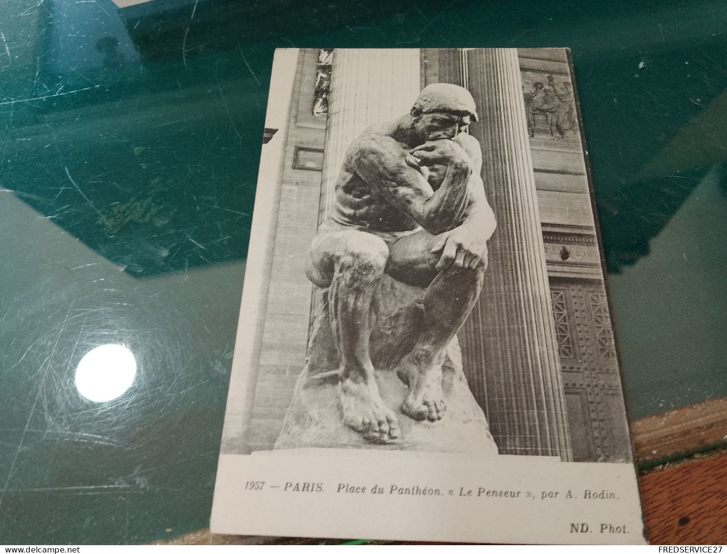 428 //  PARIS / PLACE DU PANTHEON "LE PENSEUR" PAR A. RODIN - Statues