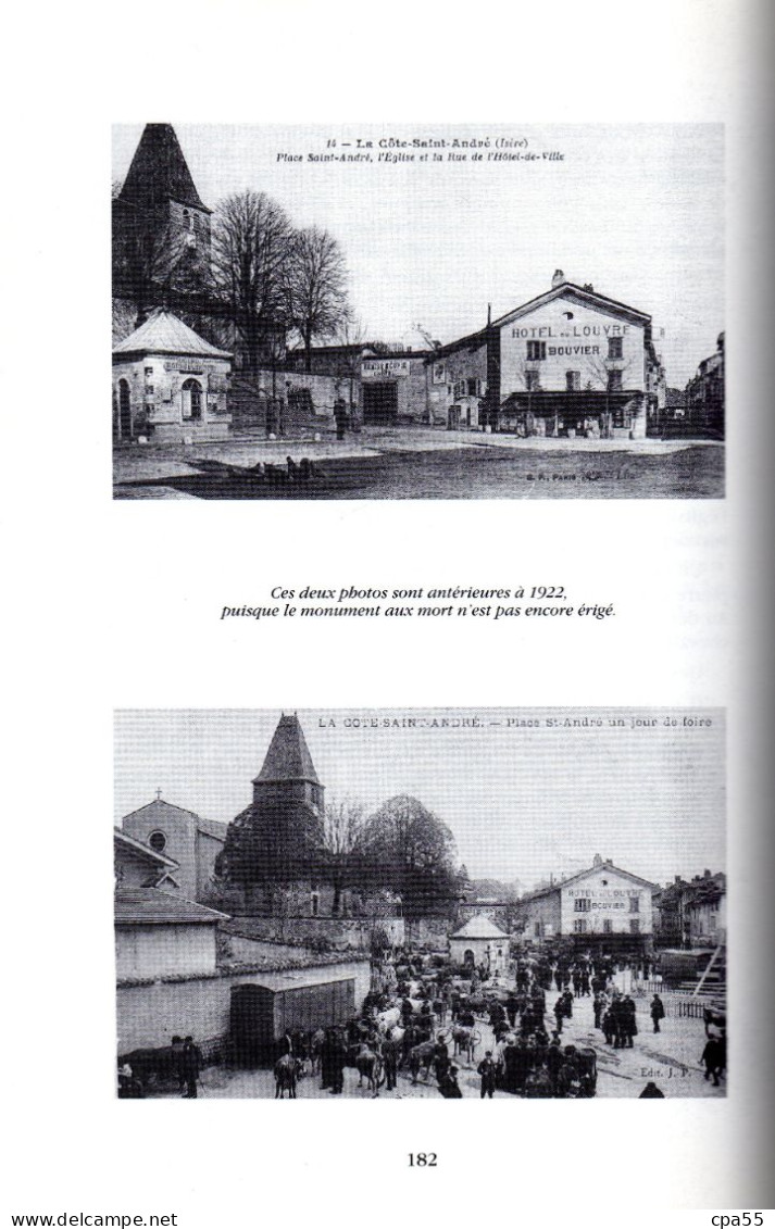 LA CÔTE SAINT-ANDRE Des Origines à Nos Jours De Jean Carraz-Billat  -  Jolie Monographie - Rhône-Alpes