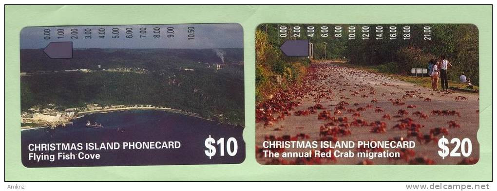 Christmas Island - 1993 Second Issue Set (2) - Prefix 384 & 385 - CHR-3/4 - Mint - Isole Christmas