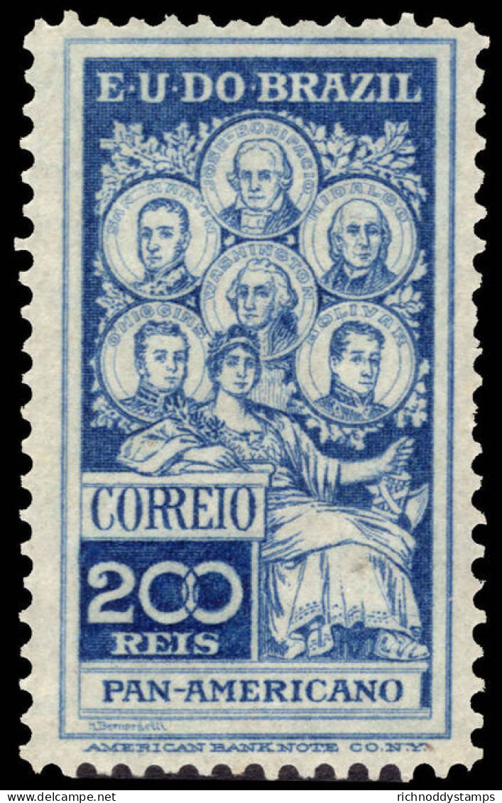 Brazil 1909 Pan-American Conference Lightly Mounted Mint. - Ongebruikt