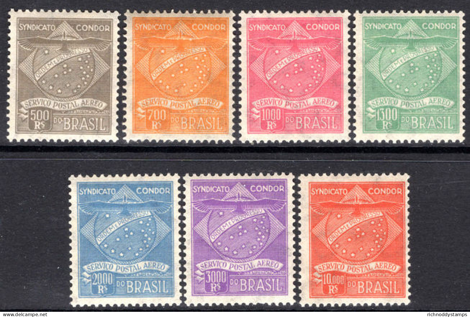 Brazil 1927 Condor Set Unmounted Mint. - Airmail (Private Companies)