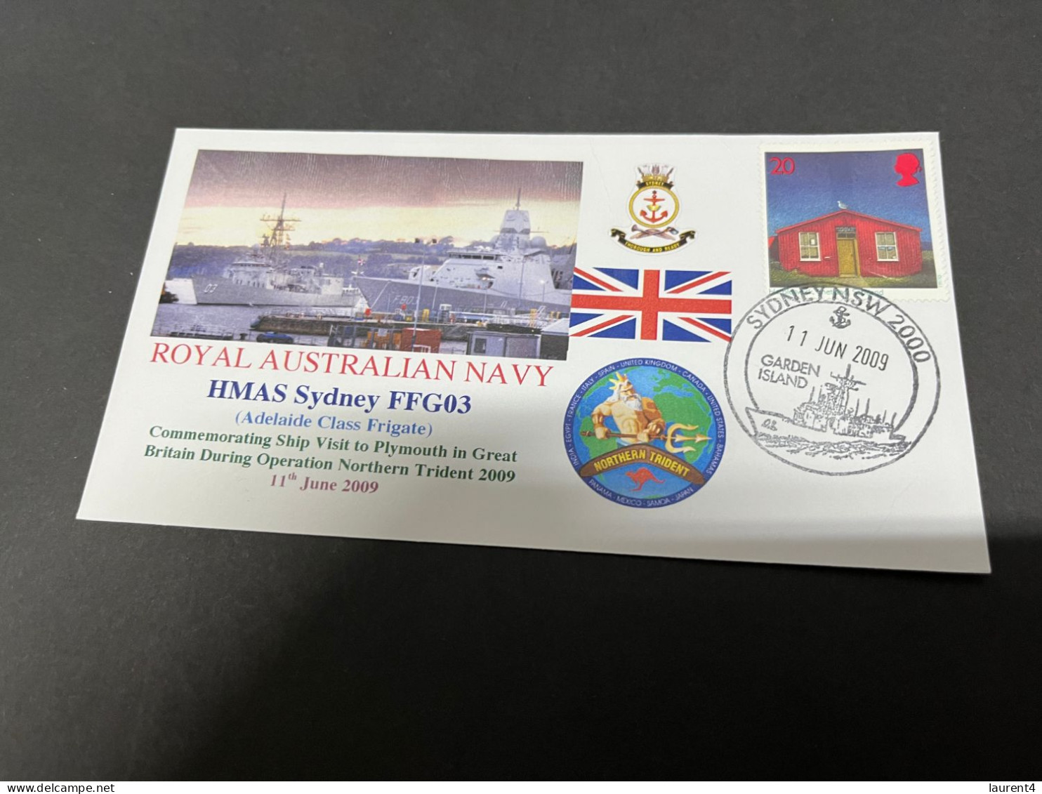 4-7-2023 (1 S 19) Royal Australian Navy Warship-  HMAS Sydney FFG 03 - Autres & Non Classés