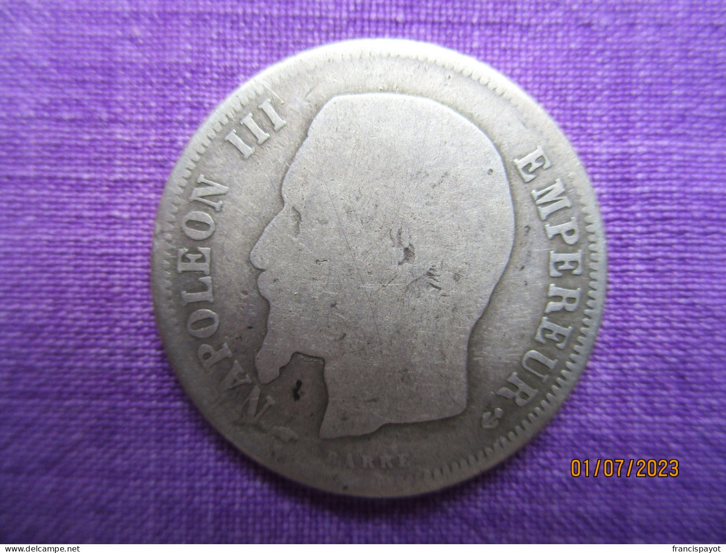 France: 1 Franc 1860 A - 1 Franc