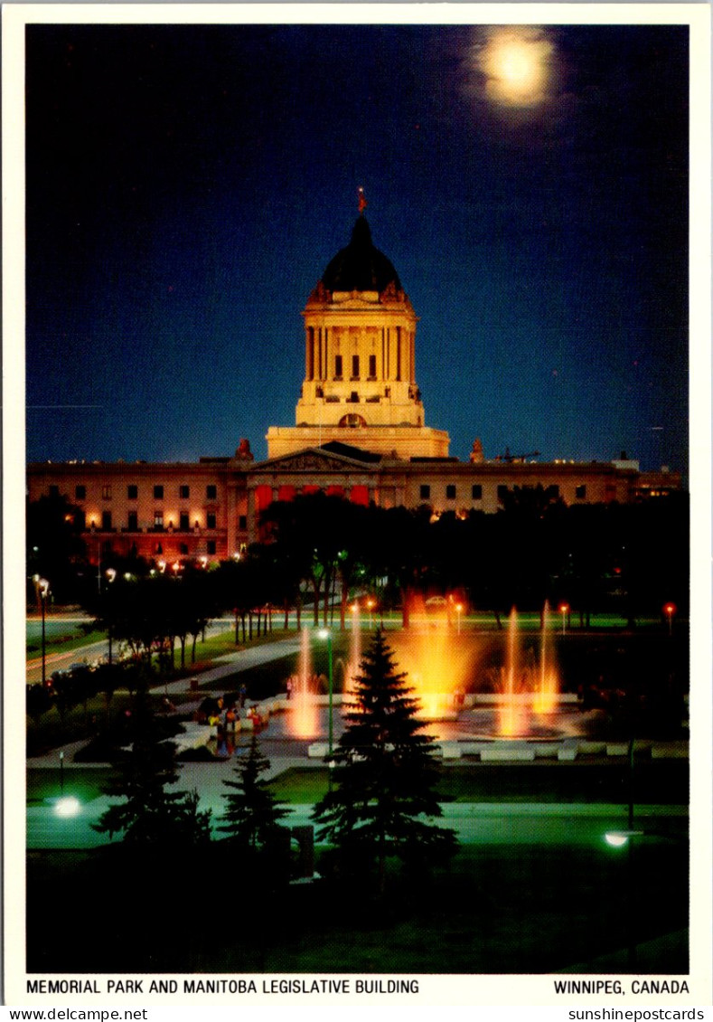 Canada Winnipeg Memorial Park And Manitoba Legislative Building  - Winnipeg