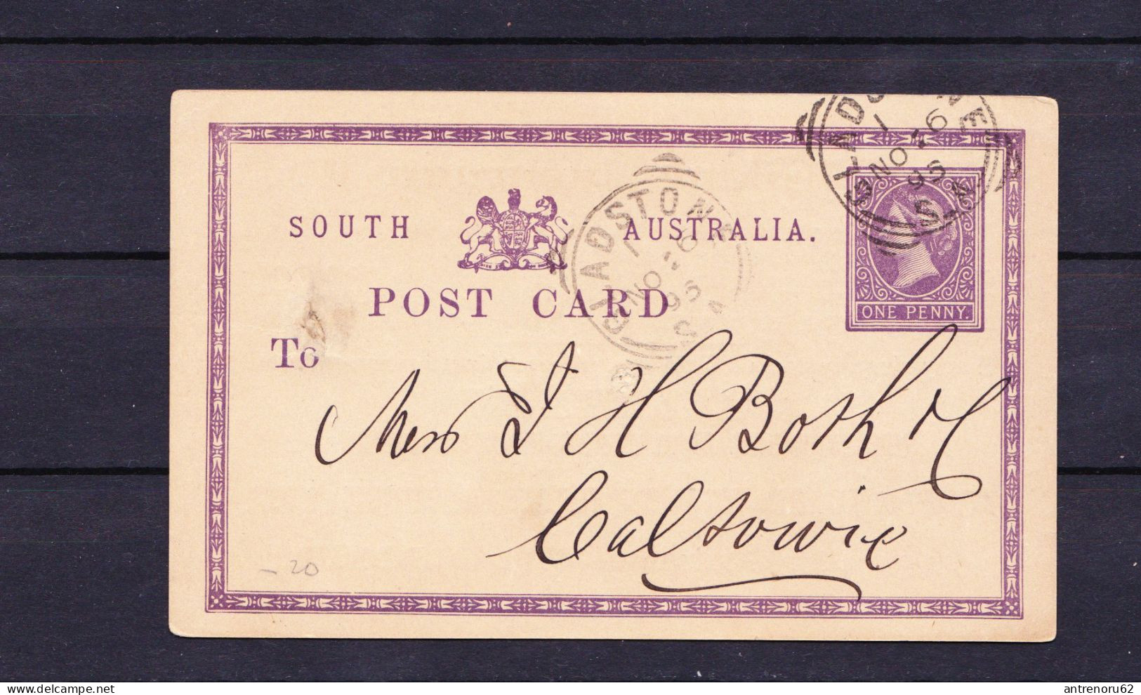 STAMPS-AUSTRALIA-SOUTH-1895-POSTAL-STATIONERY-SEE-SCAN - Storia Postale