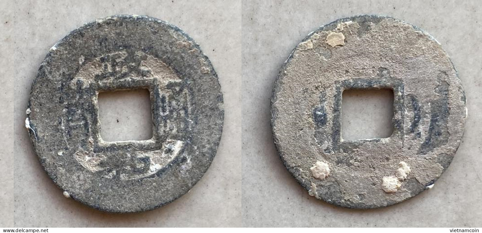 Ancient Annam Coin  Chinh Hoa Thong Bao (zinc Coin) THE NGUYEN LORDS (1558-1778) Triangle Head Thong - Viêt-Nam