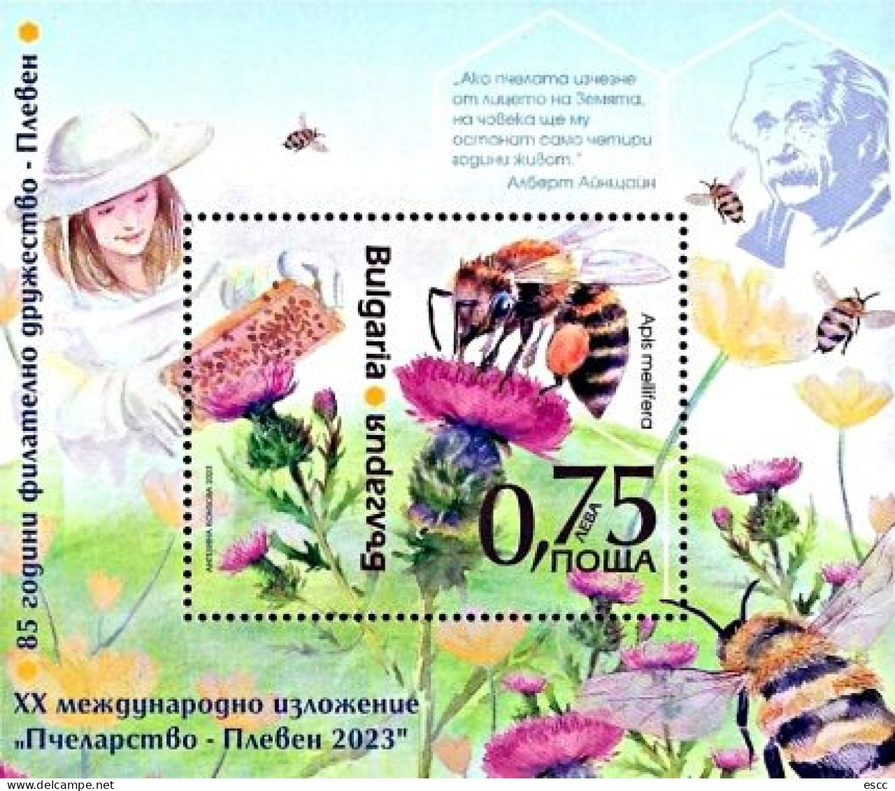 Mint  S/S  Fauna Bees  2023 From Bulgaria - Abeilles