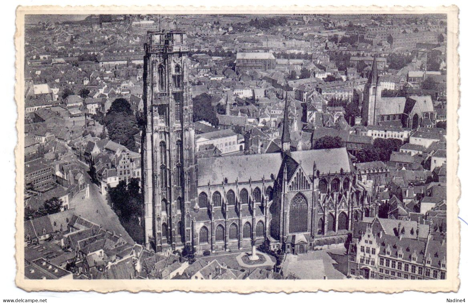 Mechelen - Luchtfoto Hoofdkerk St Rombouts - Malines