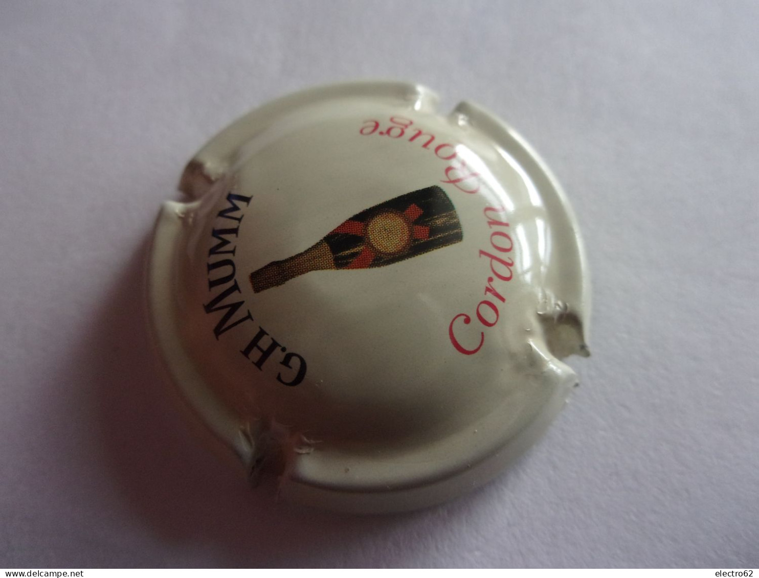 Capsule Cap's De Champagne  GH Mumm Cordon Rouge Reims Bouteille - Mumm GH