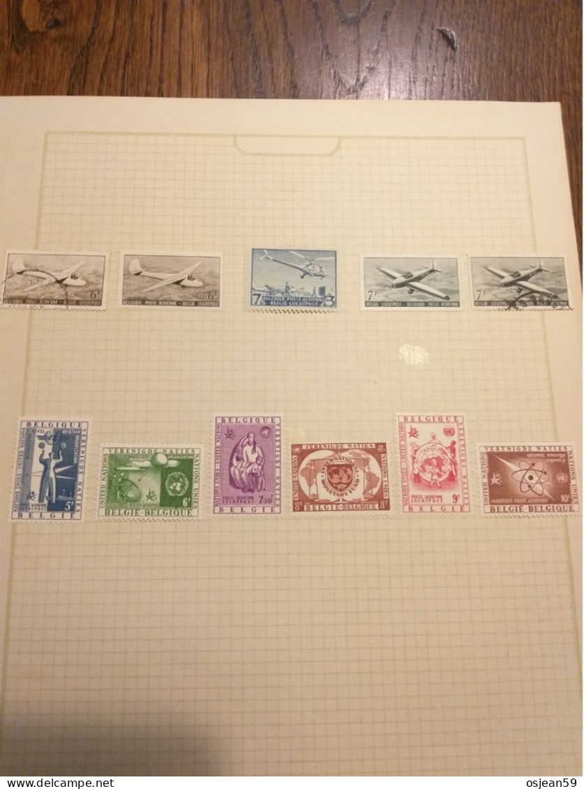 Timbres Pour Pour La Poste Aérienne. Oblitérés Et Avec Charnières .Restant De Collections. - Gebraucht