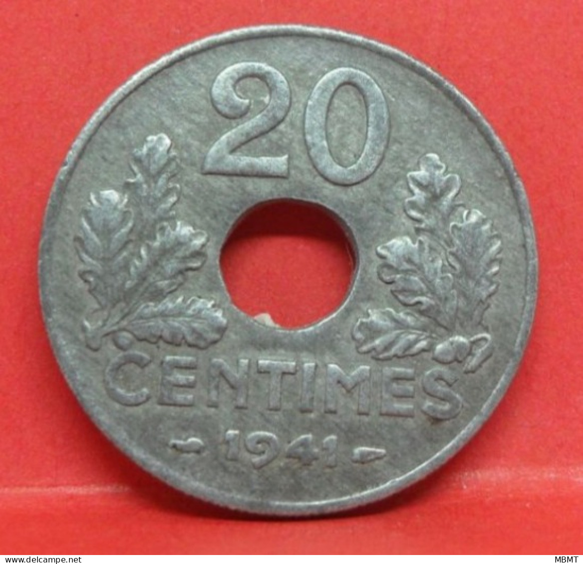 20 Centimes état Français 1941 - TTB - Pièce Monnaie France - Article N°350 - 20 Centimes