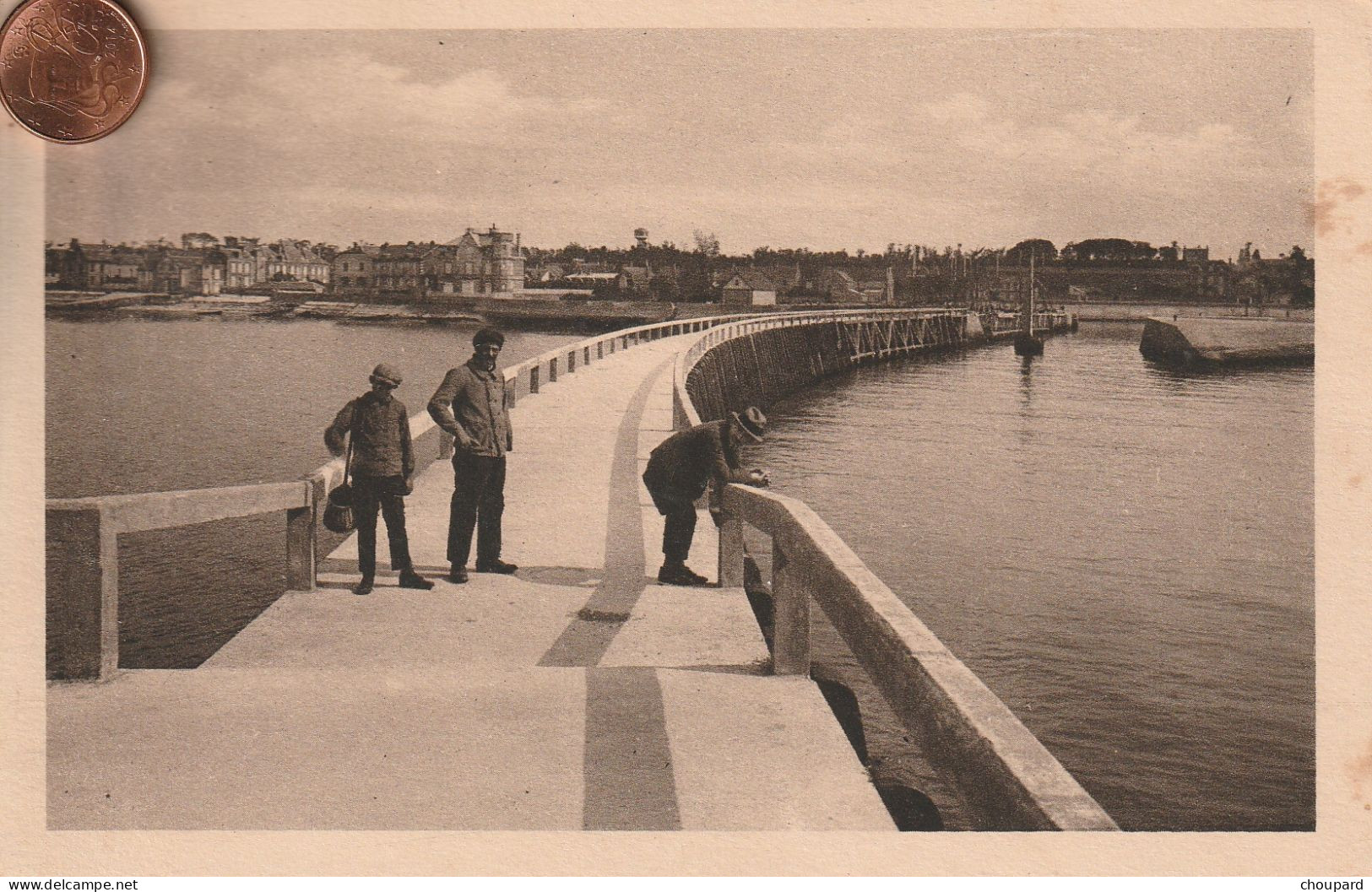 14 - Carte Postale Ancienne De   GRANDCAMP  LES BAINS  La Jetée - Other & Unclassified