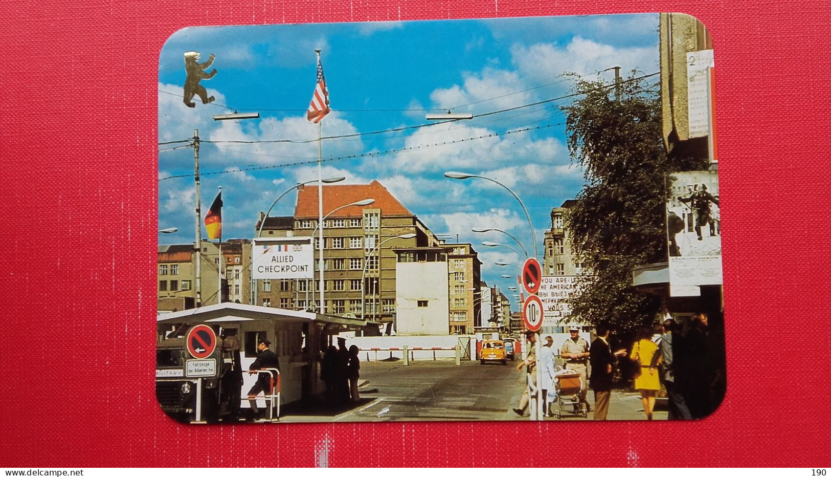 Anschrift Ungenugend.Berlin.Auslander-Ubergang.Chekpoint Charlie - Berlin Wall