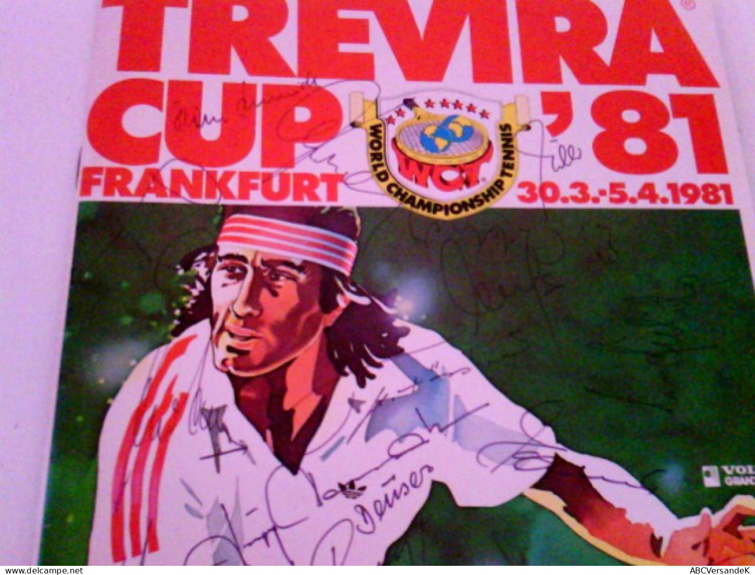 World Championship Tennis - TREVIRA CUP '81 Festhalle Frankfurt 30.03. - 5.04 1981 - Gesigneerde Boeken