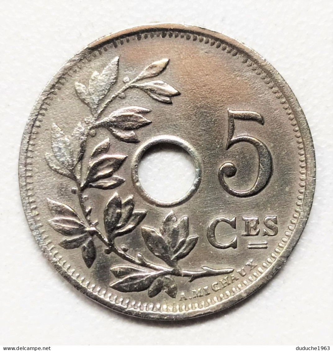 Belgique - 5 Centimes 1926 (Surfrappe Du 2) - 5 Centimes