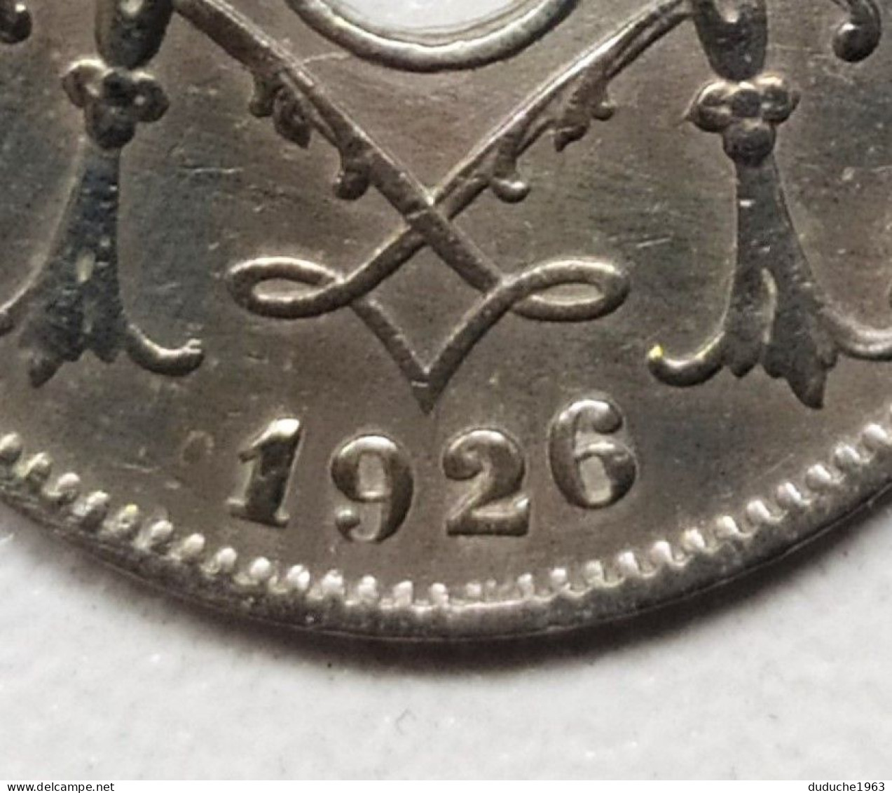 Belgique - 5 Centimes 1926 (Surfrappe Du 2) - 5 Cent