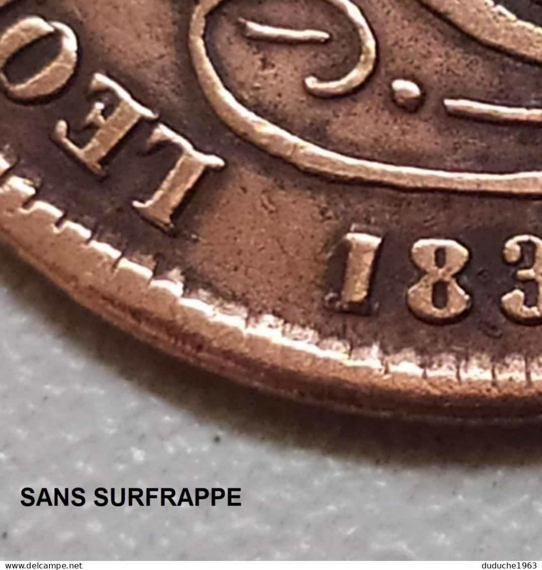 Belgique - 1 Centime 1899 Néerlandais (Surfrappe) - 1 Centime