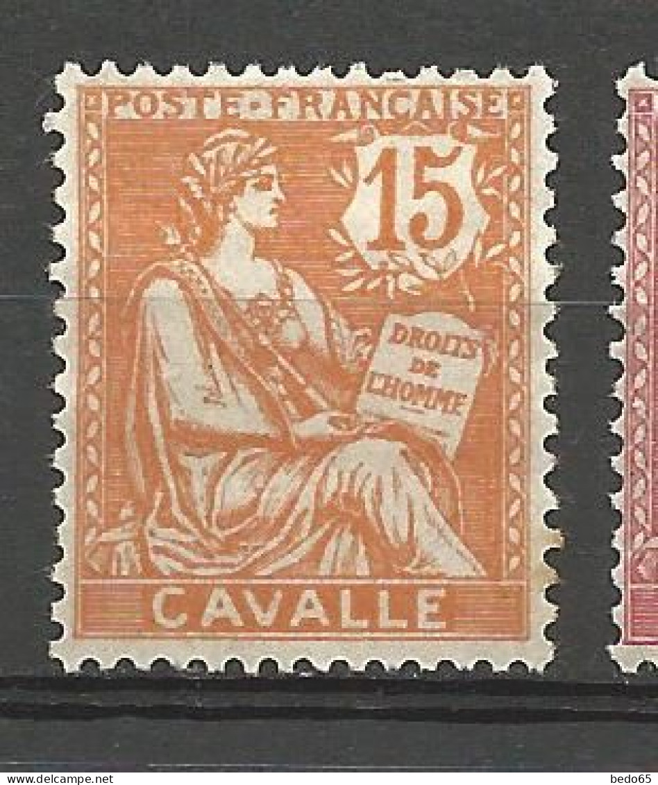 CAVALLE N° 12 NEUF*  CHARNIERE   / Hinge  / MH - Unused Stamps