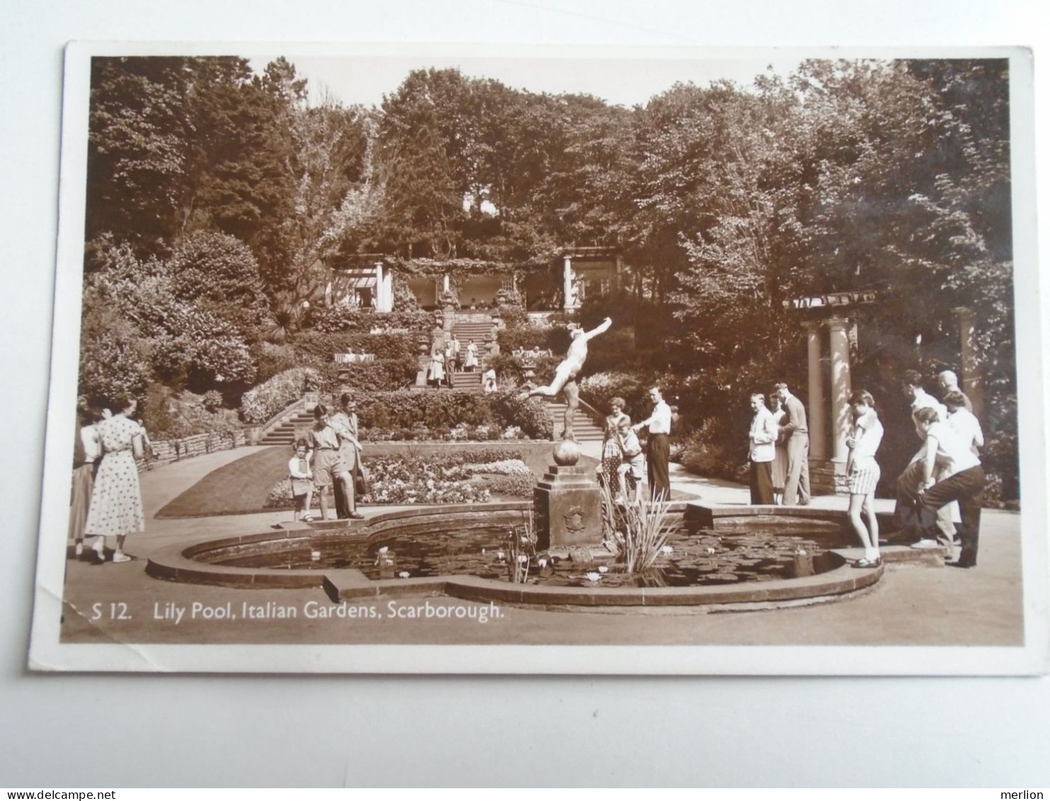 D196384  UK -England - Yorkshire - Scarborough-Lily Pool - Italian Gardens -  Webster - 1959    Sent To Hungary - Scarborough