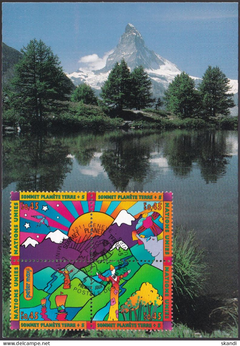 UNO GENF 1997 Mi-Nr. 309/12 MK/MC Maximumkarte Nr. 51 - Cartoline Maximum