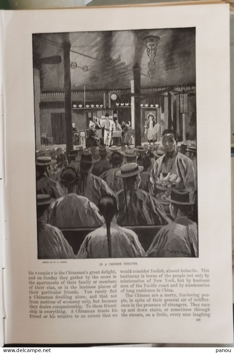THE CENTURY MAGAZINE, 1896. THE CHINESE OF NEW YORK CHINA CHINATOWN - Altri & Non Classificati